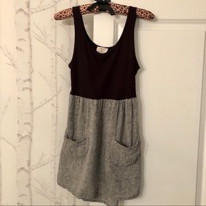 Black and Tweed Mini Dress